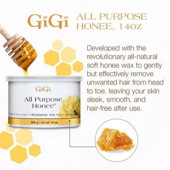 GiGi All Purpose Honee Hair Removal Soft Wax for All Skin and Hair Types, 14 oz - Picture 8 of 8